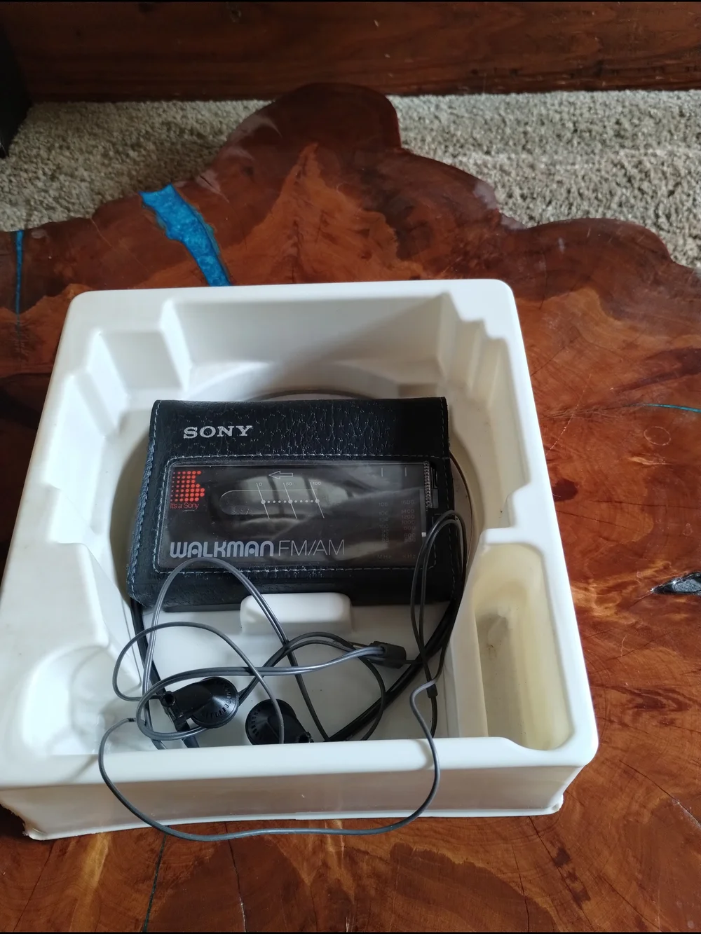 1985 Sony Black Walkman Wm-10ll FM/AM Portable Cassette Player